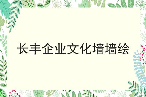 长丰企业文化墙墙绘