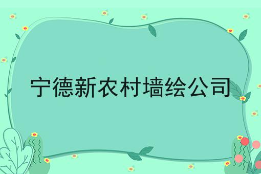 宁德新农村墙绘公司